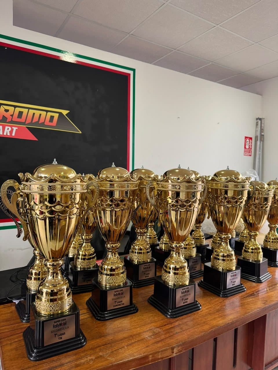 Copas para los ganadores